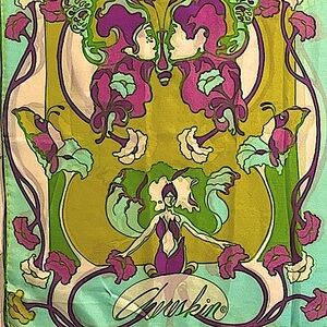 Vintage Chereskin Silk Print Scarf